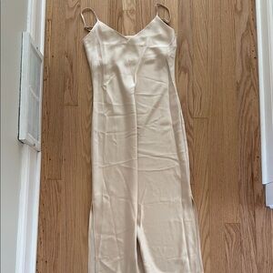 Elegant Cream Slip Dress